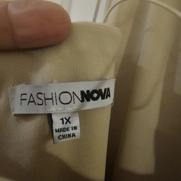 NWOT fashion Nova faux leather dress size 1X - Picture 3 of 5